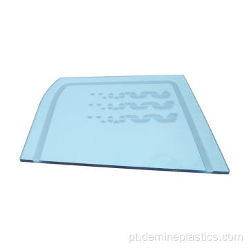 Impressão de folha de plástico de policarbonato sólido transparente